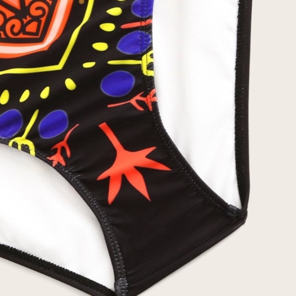 Tribal Neon Bikini -Plus Size - Picture 6 of 9